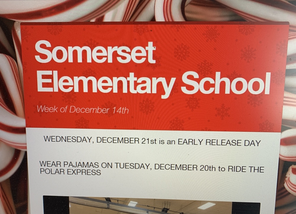 Somerset Elementary News December 14, 2022