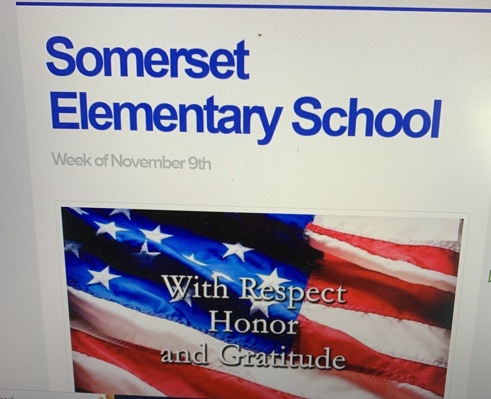 Somerset Elementary News November 10th, 2022