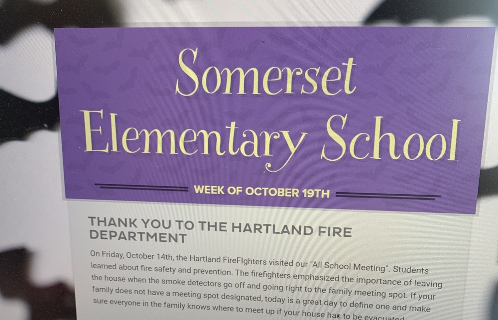 Somerset Elementary News, October 19, 2022