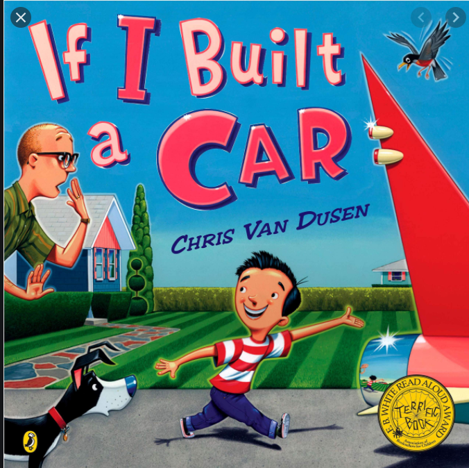 Mrs. Donahue reading If I Built a Car