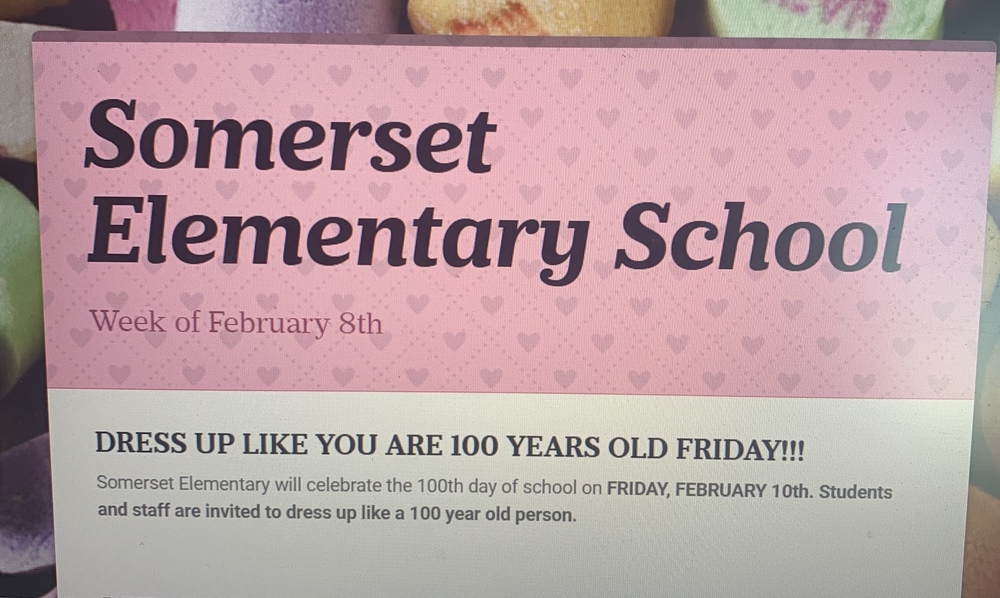 Somerset Elementary News, February 8th