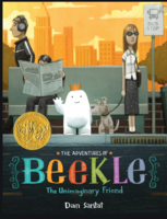 Mrs. Russell reading The Adventures of Beekle The Unimaginary Friend