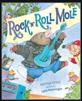 Miss LeBlanc reading Rock 'N' Roll Mole