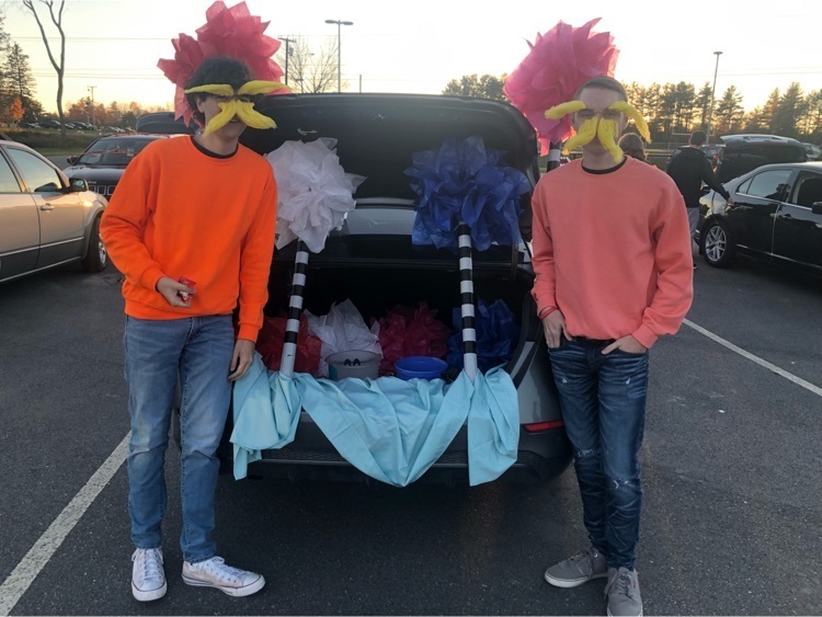 Key Club members in their Lorax themed trunk!