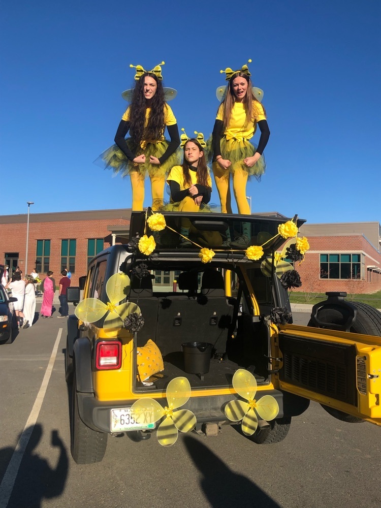Some Key Club members guarding their hive!